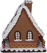 Load image into Gallery viewer, Kurt S. Adler 10 Inch Clay Paste LED Gingerbread House Table Piece