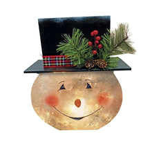 Load image into Gallery viewer, Gerson Companies Wood and Frosted Glass Snowman
