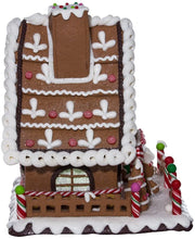 Load image into Gallery viewer, Kurt S. Adler 10 Inch Clay Paste LED Gingerbread House Table Piece
